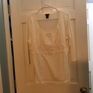 Ann Taylor 3/4 length Cotton Top